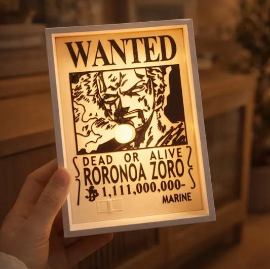Zoro One Piece Shadow Wall Lamp