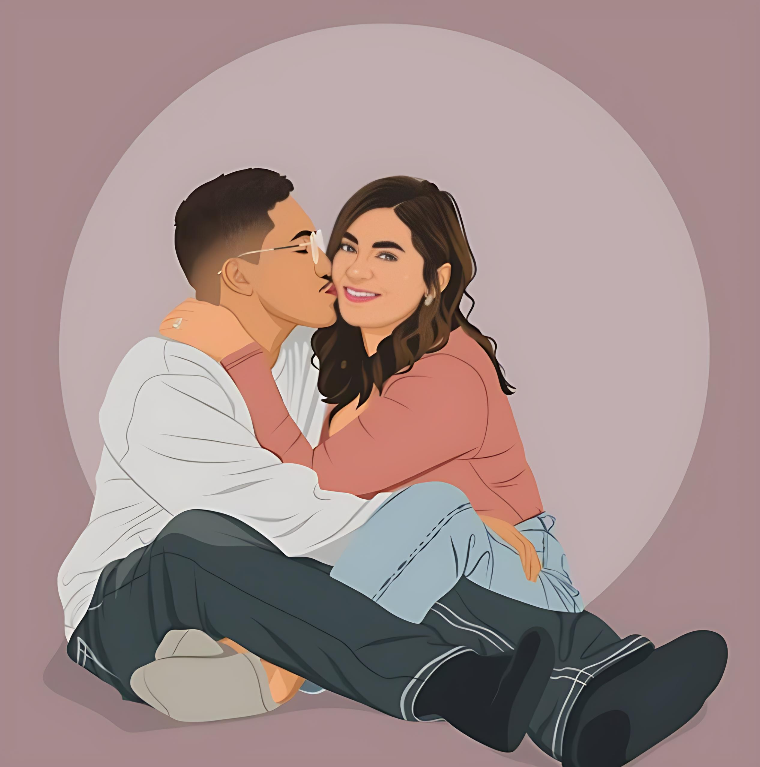 Par Porträtt – Skapat från Dina Foton ✨🎨