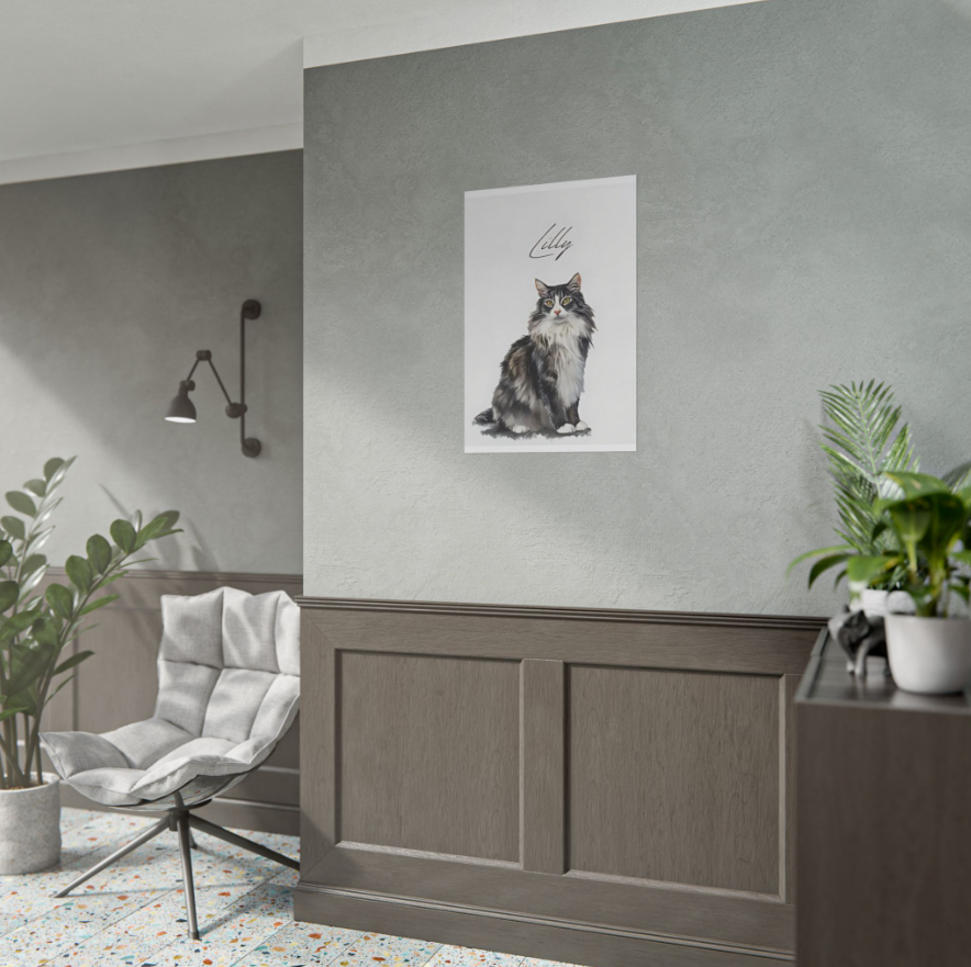 Custom Porträtt – Skapat från Ditt Foto [POSTER]